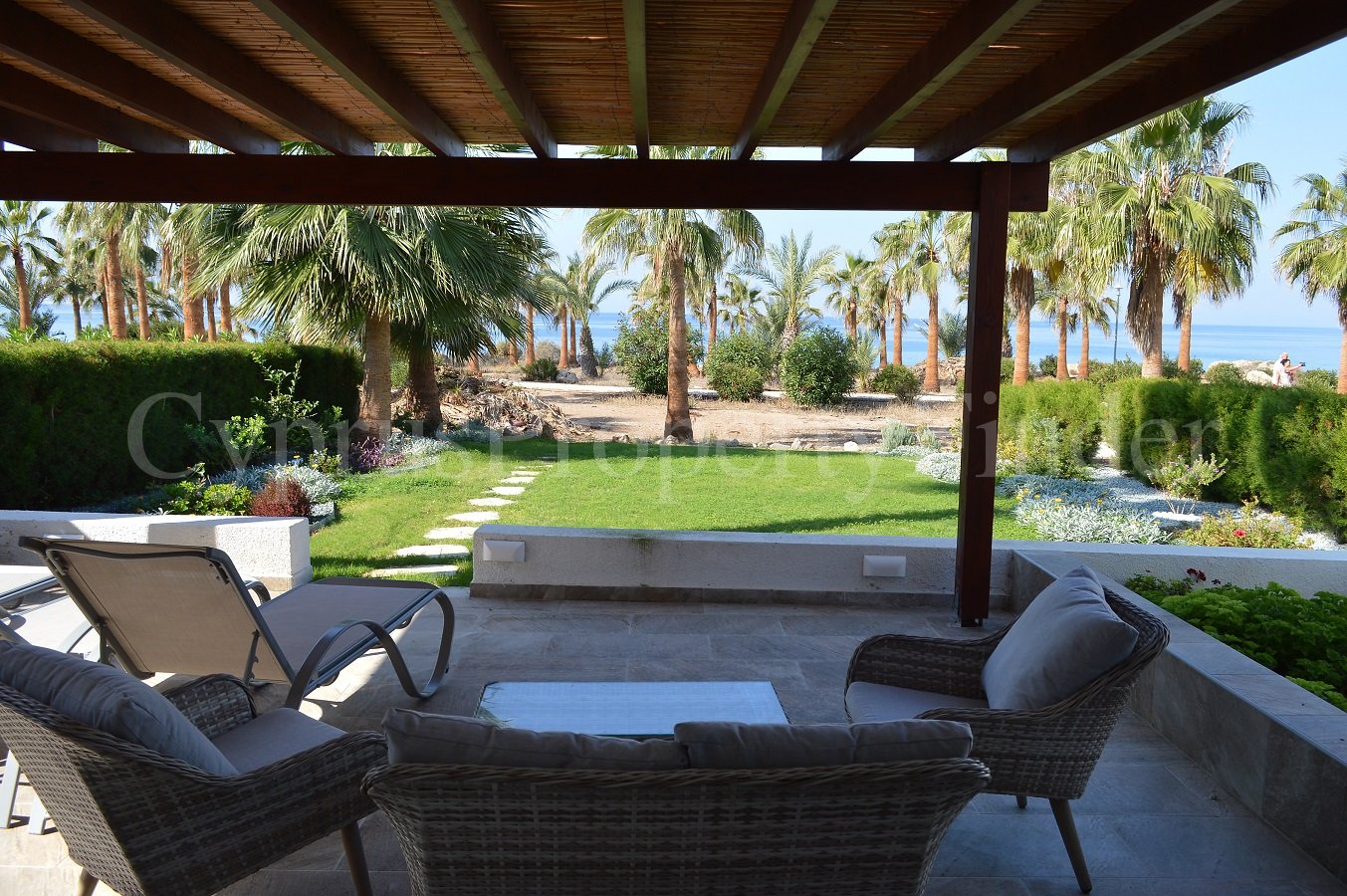 Fantastic Two Bedroom Front Line Bungalow In Kissonerga