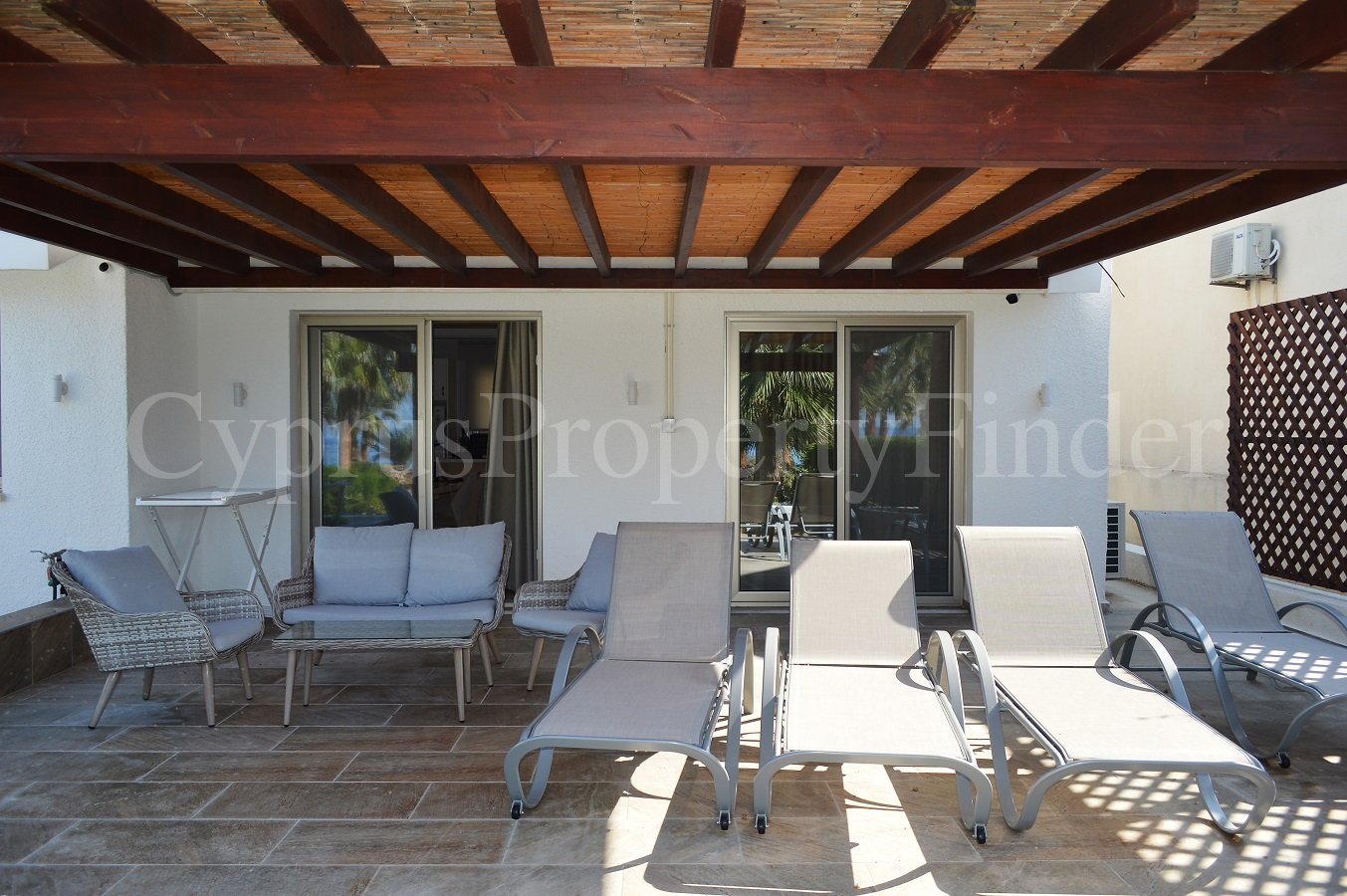 Fantastic Two Bedroom Front Line Bungalow In Kissonerga